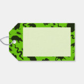 Creepy Crawlies Happy Halloween! Black Pattern Cadeaulabel (Achterkant Horizontaal)