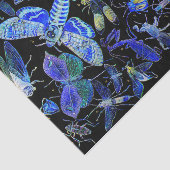 Creepy Crawlies Insect Tissue Paper | Gothic Black Tissuepapier (Detail)