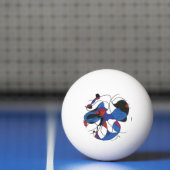 "Creepy Crawllys" Abstracte Ping Pong Ball (Net)