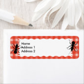 Creepy Crawly Ant Plaid Tafelkleed Etiket (Insitu)