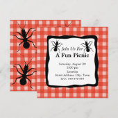 Creepy Crawly Ant Plaid tafelkleed picknick partij Kaart (Voorkant / Achterkant)