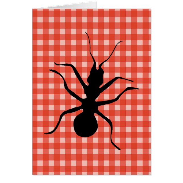 Creepy Crawly Ants Plaid Tafelkleed (Voorkant)
