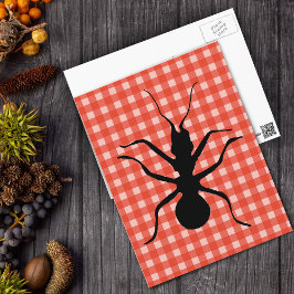 Creepy Crawly Ants Plaid Tafelkleed Briefkaart