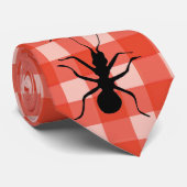 Creepy Crawly Ants Plaid Tafelkleed Stropdas (Opgerold)