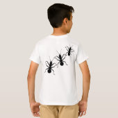 Creepy Crawly Black Ants Insect T-shirt (Achterkant volledig)