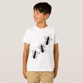 Creepy Crawly Black Ants Insect T-shirt (Voorkant volledig)