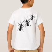Creepy Crawly Black Ants Insect T-shirt (Achterkant)