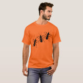 Creepy Crawly Black Ants Insect T-shirt (Voorkant volledig)