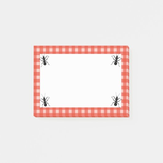 Creepy Crawly Marching Black Ant Pset Tablecloth Post-it® Notes (Voorkant)