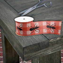 Creepy Crawly Marching Black Ant Pset Tablecloth Satijnen Lint