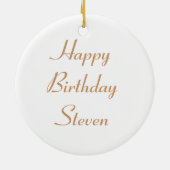 Creepy Crawly Spider Custom Birthday Keramisch Ornament (Achterkant)