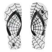 Creepy Crawly Spiders Lurken in Spinnenweb Teenslippers (Voetbed)
