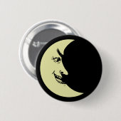 Creepy crescent moon badge ronde button 5,7 cm (Voorkant /achterkant)
