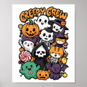 Creepy Crew voor kinderen en volwassenen Funny Hal Poster (Voorkant)