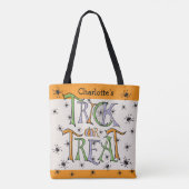 Creepy Critters Halloween Trick or treat Custom Tote Bag (Achterkant)