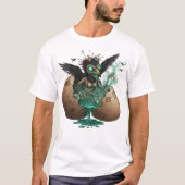 Creepy Crow Hatchling Art T-shirt (Voorkant)