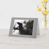Creepy Crow Kaart (Gele Bloem)