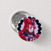 Creepy, Cute CMonster Ronde Button 3,2 Cm (Voorkant /achterkant)