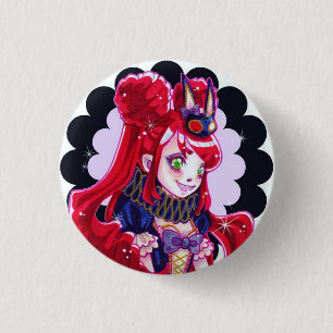 Creepy, Cute CMonster Ronde Button 3,2 Cm