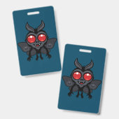 Creepy Cute Cryptid Mothman Monster Badge (Voor- en achterkant)