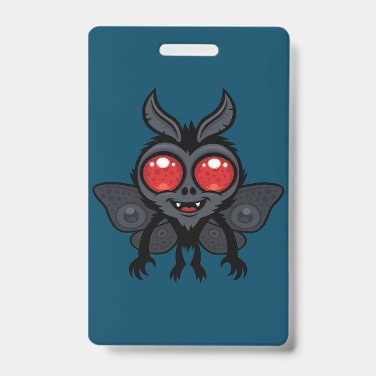 Creepy Cute Cryptid Mothman Monster Badge (Voorzijde)