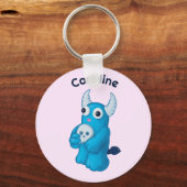Creepy Cute Demon Kawaii Pastel Gothic Name Sleutelhanger (Voorkant)