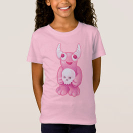 Creepy Cute Demon roze schedel Gothic T-shirt