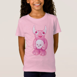 Creepy Cute Demon roze schedel Gothic T-shirt