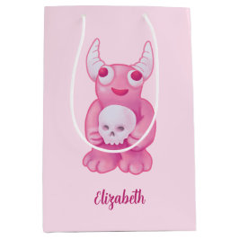 Creepy Cute Demon Roze Skull Pastel Gothic Girl Na Medium Cadeauzakje