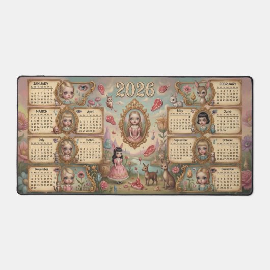 Creepy Cute Doll Fairytale Goth 2026 Calendar  Bureaumat (Voorkant)
