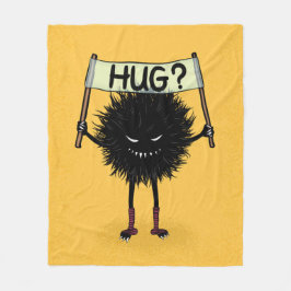Creepy Cute Evil Character Hug Fleece Deken