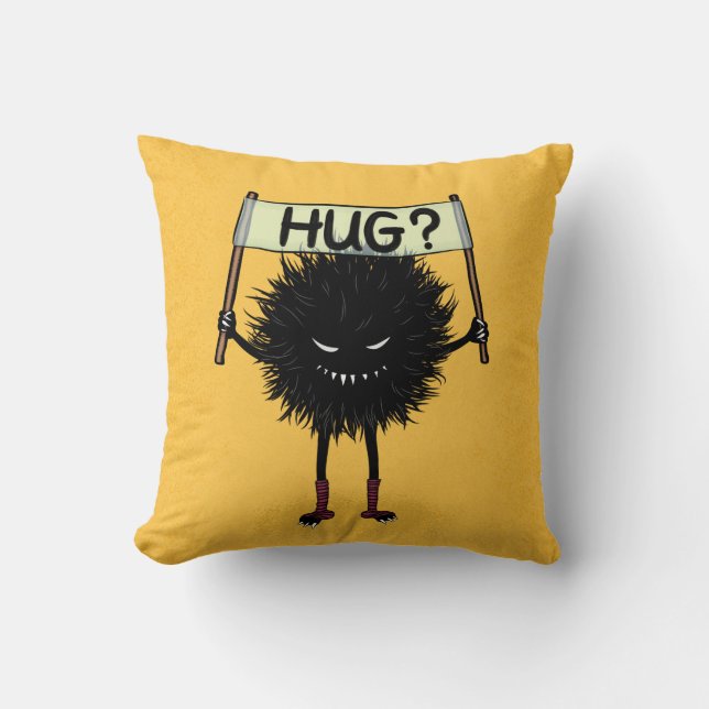 Creepy Cute Evil Character Hug Kussen (Voorkant)