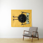 Creepy Cute Evil Character Hug Wandkleed (In Situ (horizontaal))