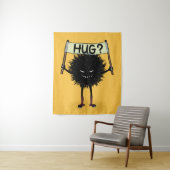 Creepy Cute Evil Character Hug Wandkleed (In situ)