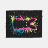 Creepy Cute Goth Bunny Horror Rabbit Sketch Alt Ng Fleece Deken (Voorkant (Horizontaal))