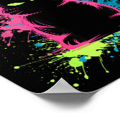 Creepy Cute Goth Bunny Horror Rabbit Sketch Alt Ng Poster (Hoek)