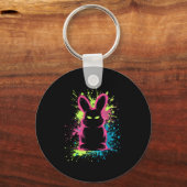 Creepy Cute Goth Bunny Horror Rabbit Sketch Alt Ng Sleutelhanger (Voorkant)