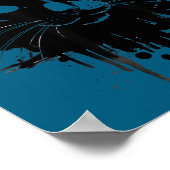 Creepy Cute Goth Cat Horror Kitty Sketch Alt Nge E Poster (Hoek)