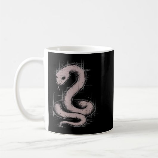 Creepy Cute Goth Python Horror Snake Sketch Alt Ng Koffiemok (Links)