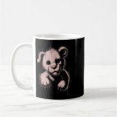 Creepy Cute Goth Teddy Lion Horror Sketch Nge Bear Koffiemok (Links)