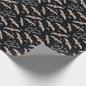 Creepy Cute Gothic Vampire Bats  Halloween Cadeaupapier (Hoek)