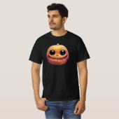 Creepy Cute Halloween Pumpkin Face T-shirt (Voorkant volledig)
