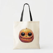 Creepy Cute Halloween Pumpkin Face Tote Bag (Voorkant)