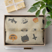Creepy Cute Halloween Theme Patroon Tissuepapier (Geschenk)