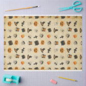 Creepy Cute Halloween Theme Patroon Tissuepapier (Craft)