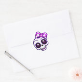 Creepy Cute Kawaii Button Pin Ronde Sticker (Envelop)