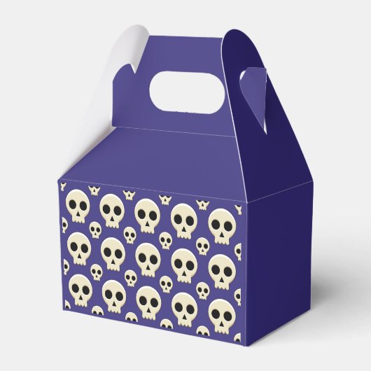 Creepy Cute Kawaii Goth Skull Pattern Bedankdoosjes (Voorkant Zijde)