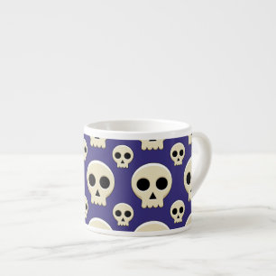 Creepy Cute Kawaii Gothic Skull Espresso Kop