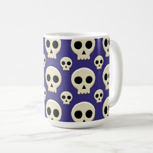 Creepy Cute Kawaii Gothic Skull Koffiemok