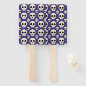 Creepy Cute Kawaii Gothic Skull Pattern Handwaaier (Voorkant en achterkant)